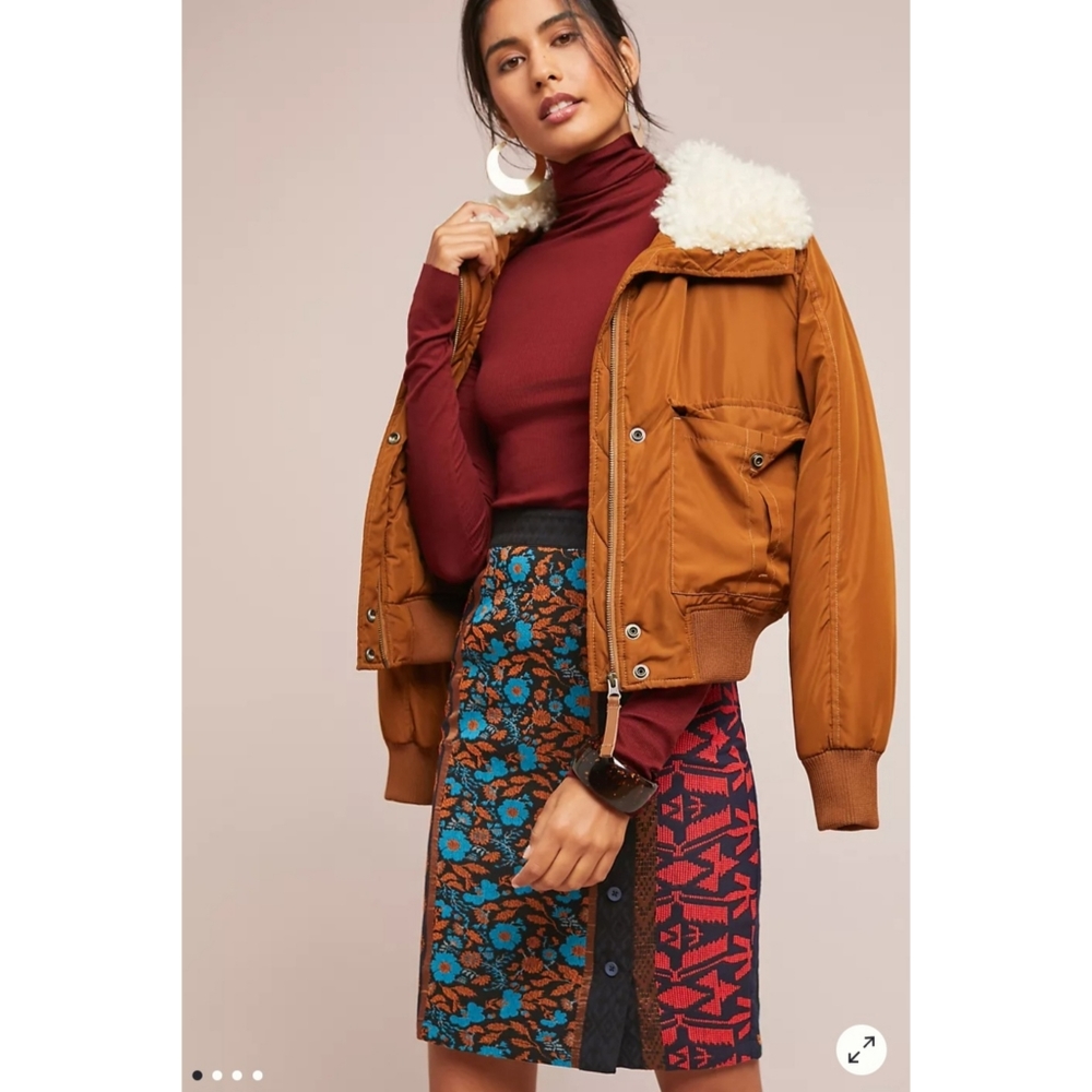 Dolan Left Coast Jacquard Pencil Skirt SP